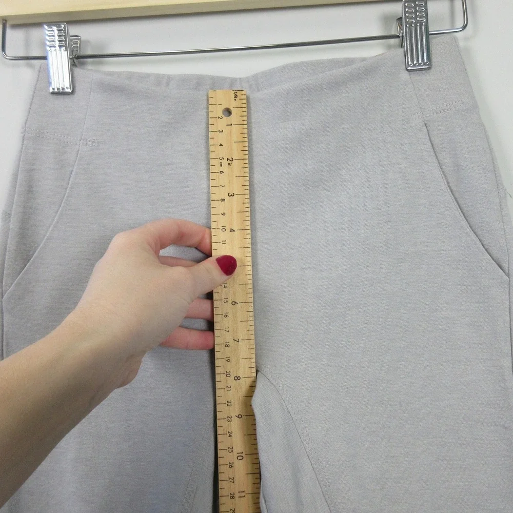 LUNYA Restore Pocket Legging Grey Supima Cotton Lounge Pants XS Made in USA - Picture 3 of 12